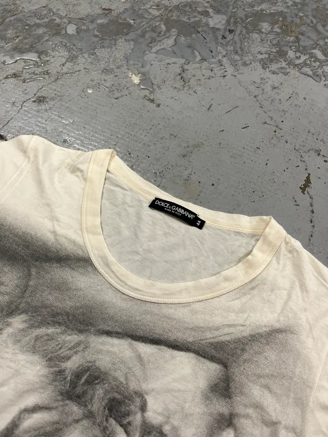 2000s Dolce & Gabbana Marylin Monroe White T-Shirt tllhaJu 3