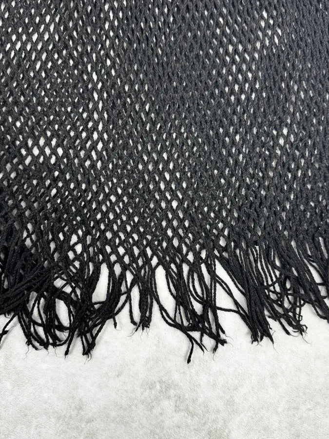 2000s Dolce & Gabbana Mesh Black Scarf wbYojRH 2