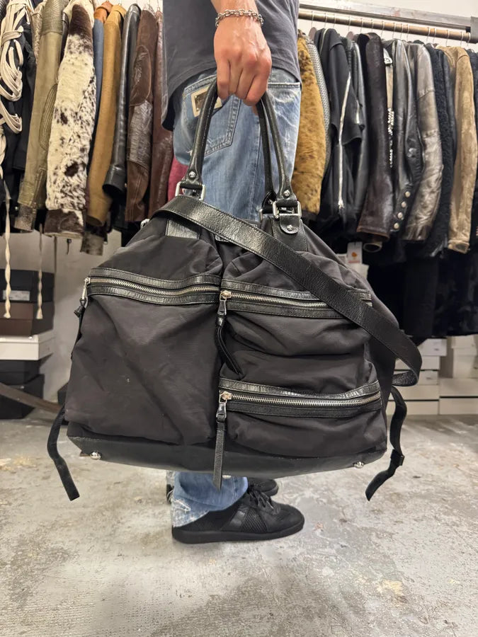 2000s Dolce & Gabbana Messenger Black Nylon Shoulder Bag BhIjwBF 1