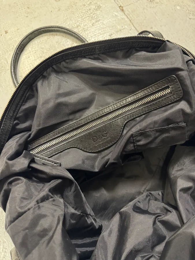 2000s Dolce & Gabbana Messenger Black Nylon Shoulder Bag BhIjwBF 6