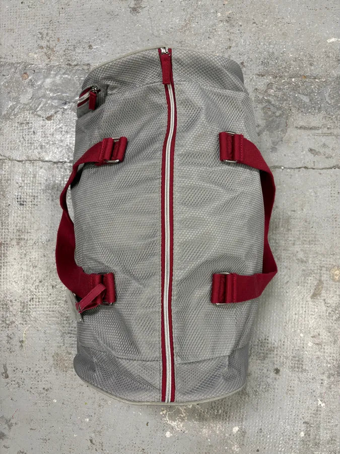 2000s Dolce & Gabbana Messenger Red Handle Grey Bag JmhIXdG 3