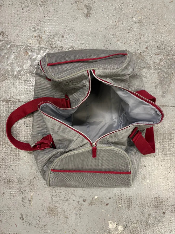 2000s Dolce & Gabbana Messenger Red Handle Grey Bag JmhIXdG 5