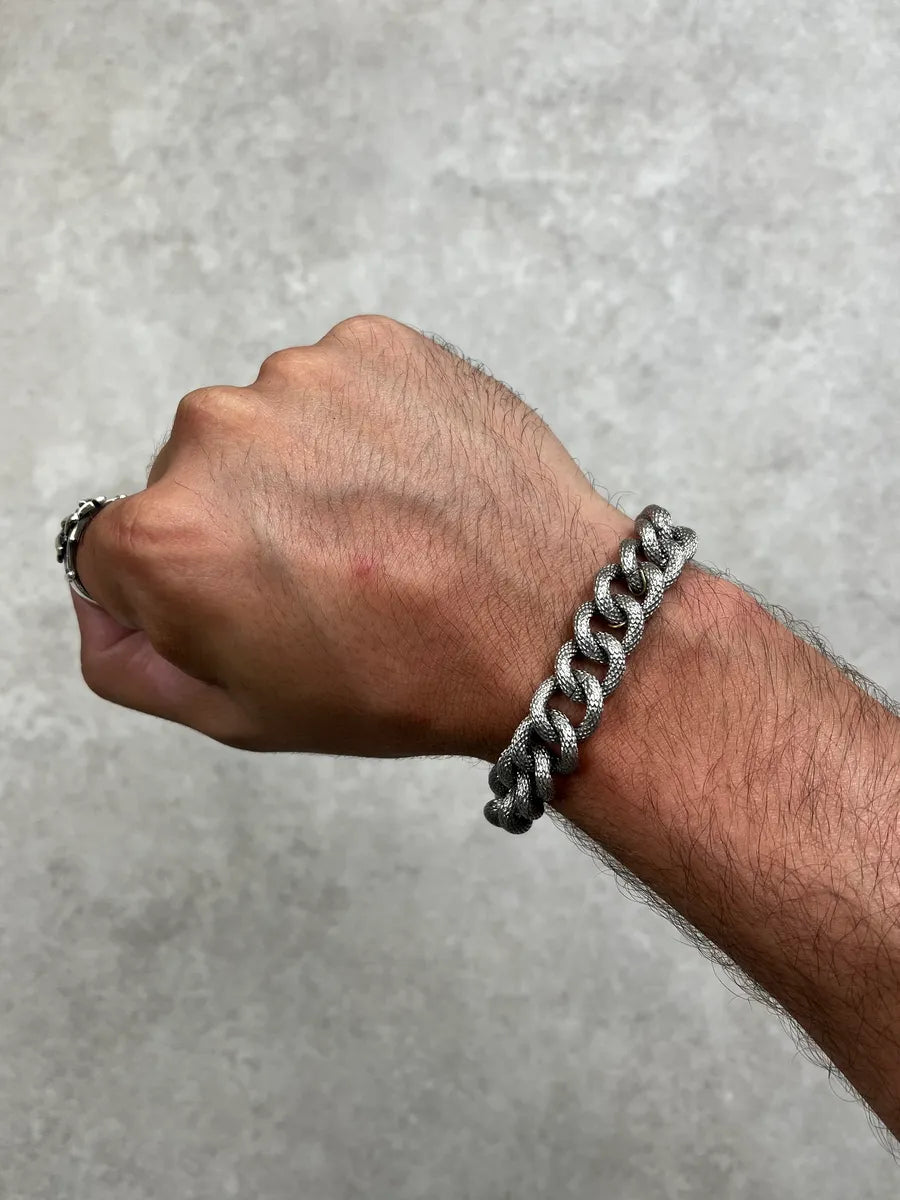 2000s Dolce & Gabbana Metal Curb Chain Steel Bracelet xbnDjLL 1