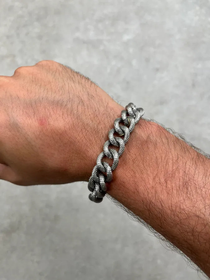 2000s Dolce & Gabbana Metal Curb Chain Steel Bracelet xbnDjLL 2