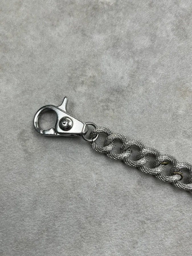 2000s Dolce & Gabbana Metal Curb Chain Steel Bracelet xbnDjLL 7