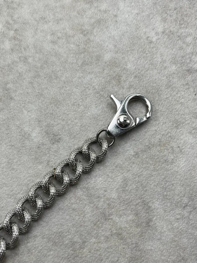 2000s Dolce & Gabbana Metal Curb Chain Steel Bracelet xbnDjLL 8