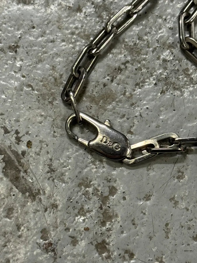 2000s Dolce & Gabbana Metal Pave Tooth Necklace ltqpoXq 6