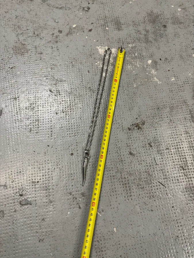 2000s Dolce & Gabbana Metal Pave Tooth Necklace ltqpoXq 8