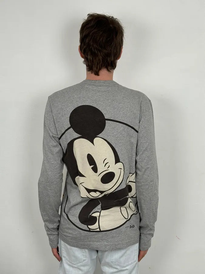 AW2010 Dolce & Gabbana Mickey & Pluto Grey Longsleeves dDPslib 3