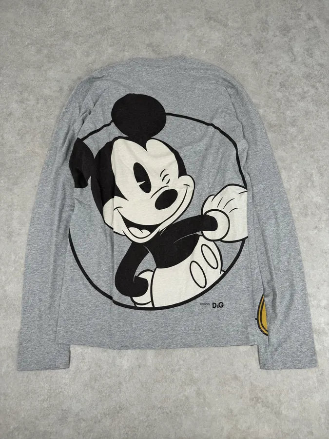 AW2010 Dolce & Gabbana Mickey & Pluto Grey Longsleeves dDPslib 7