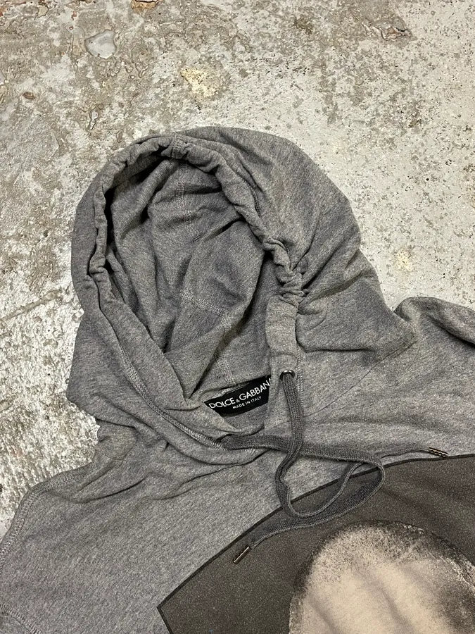 2000s Dolce & Gabbana Mike Tyson Grey Hoodie ahnqyjG 4