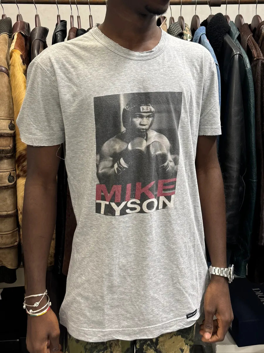 2000s Dolce & Gabbana Mike Tyson Grey T-Shirt VXCdemb 0