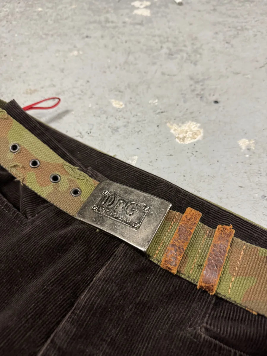 2000s Dolce & Gabbana Military Camo Belt (OS) 4
