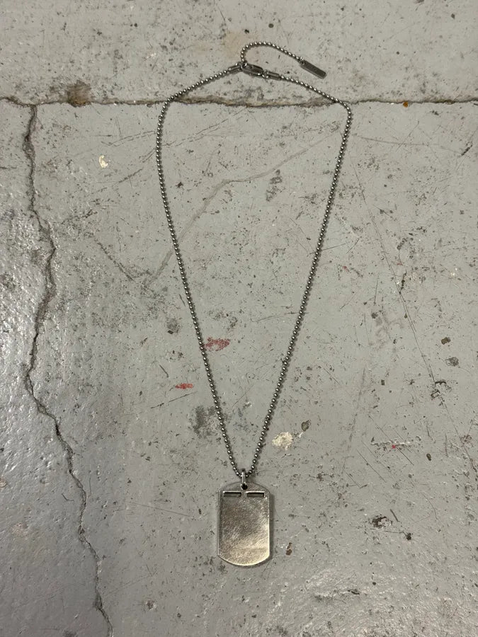 2000s Dolce & Gabbana Military Dog Tag Ball Chain Necklace TPIpmXd 0