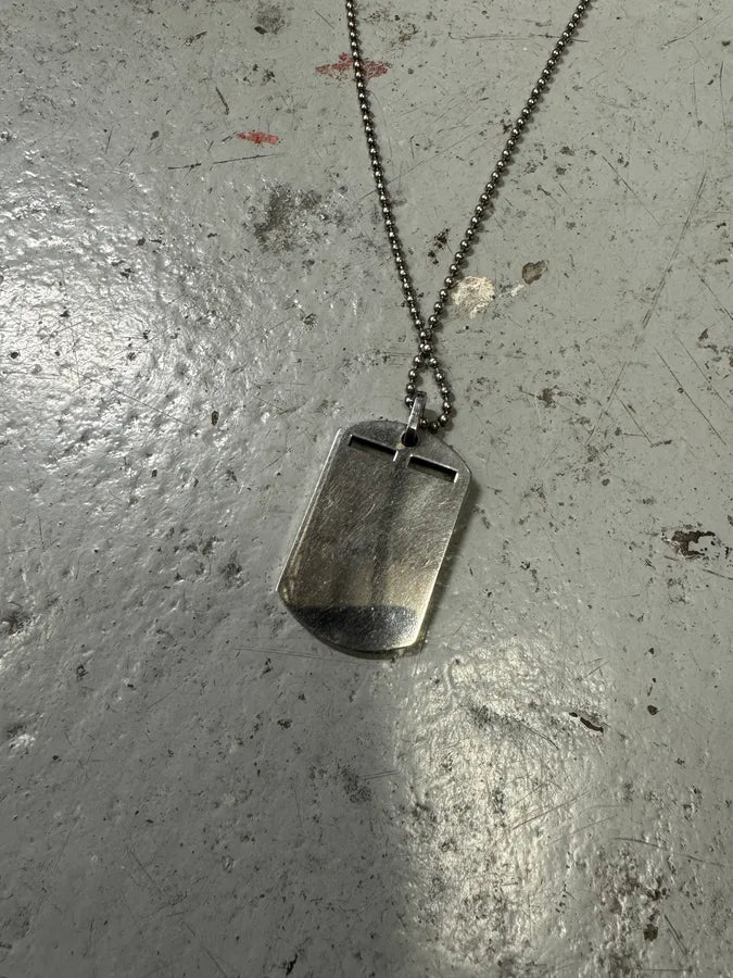 2000s Dolce & Gabbana Military Dog Tag Ball Chain Necklace TPIpmXd 3