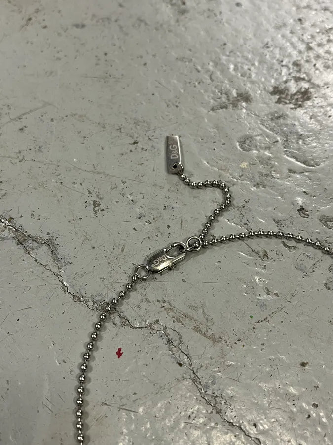 2000s Dolce & Gabbana Military Dog Tag Steel Necklace ZVSrpCl 3