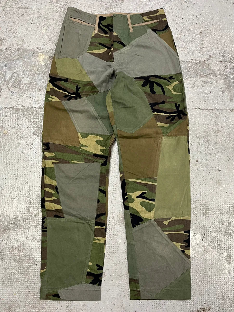 2000s Dolce & Gabbana Military Patchwork Khaki Pants (M) geiiXGp 2