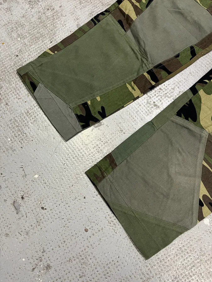 2000s Dolce & Gabbana Military Patchwork Khaki Pants (M) geiiXGp 5