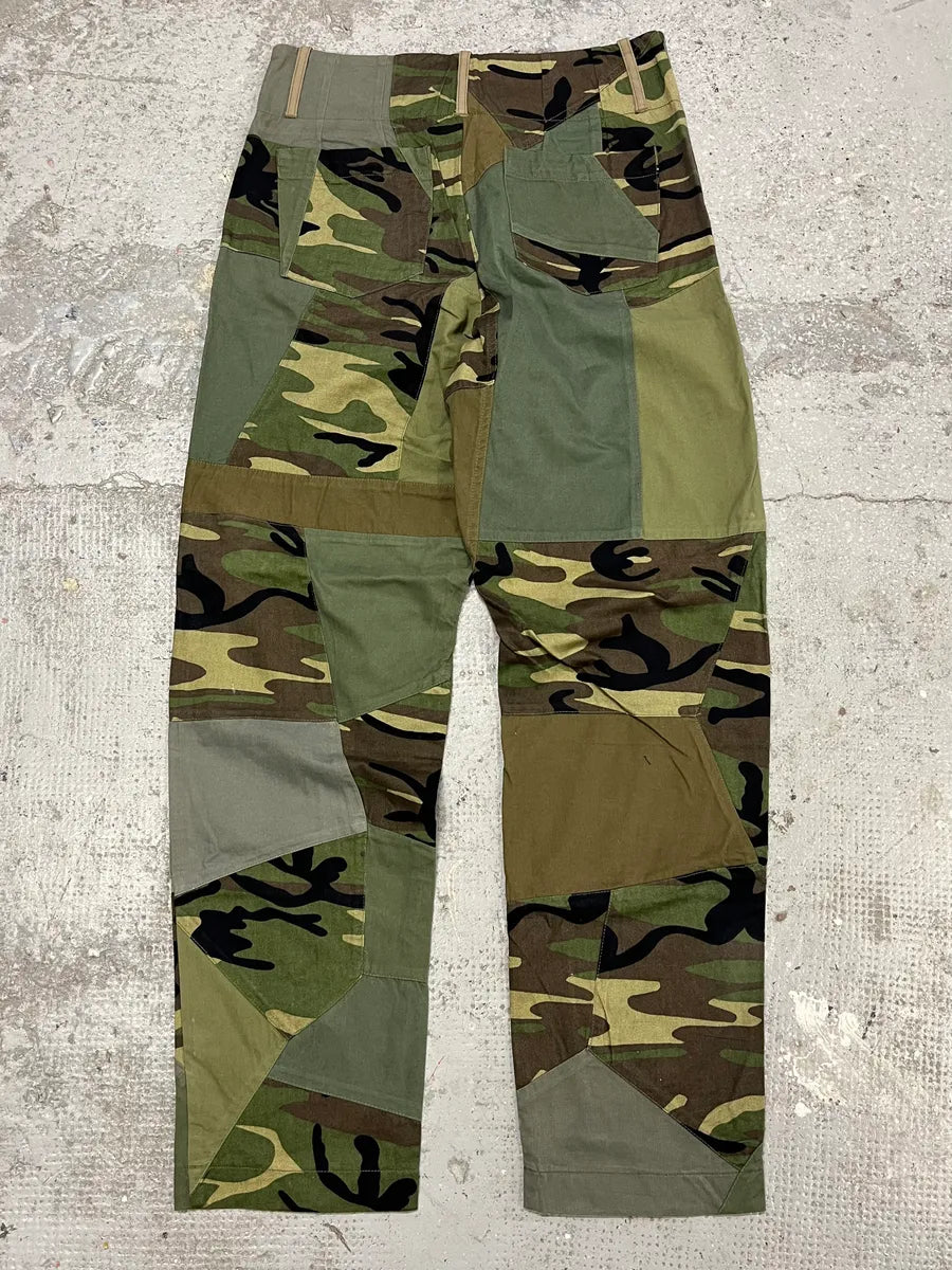 2000s Dolce & Gabbana Military Patchwork Khaki Pants (M) geiiXGp 6