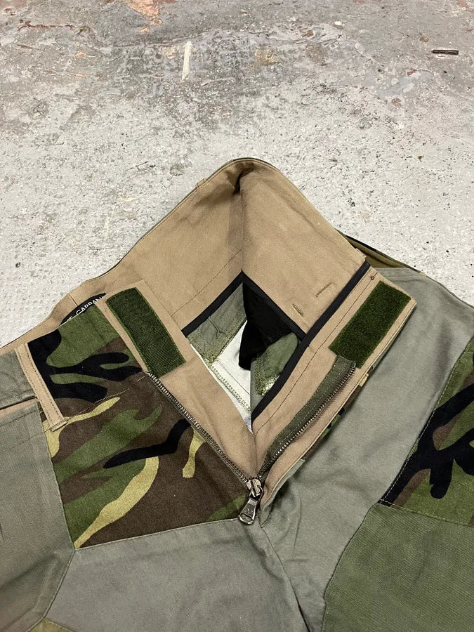 2000s Dolce & Gabbana Military Patchwork Khaki Pants (M) geiiXGp 8