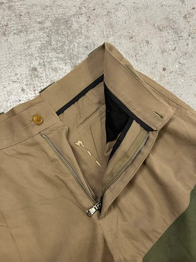 2000s Dolce & Gabbana Military Patchwork Khaki Short xiDQsjy 8