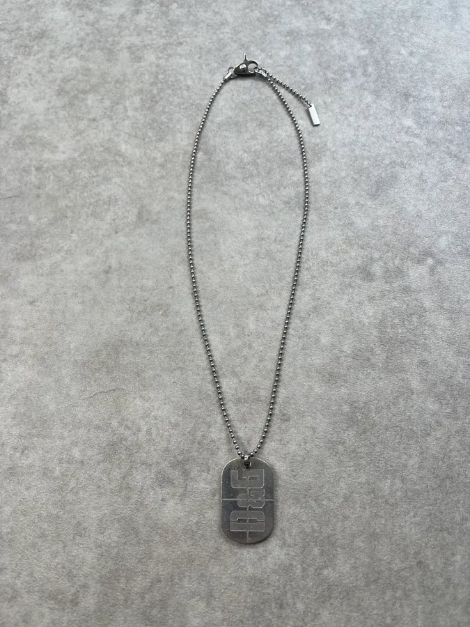 2000s Dolce & Gabbana Military Tag Steel Necklace rBpyjPk 1