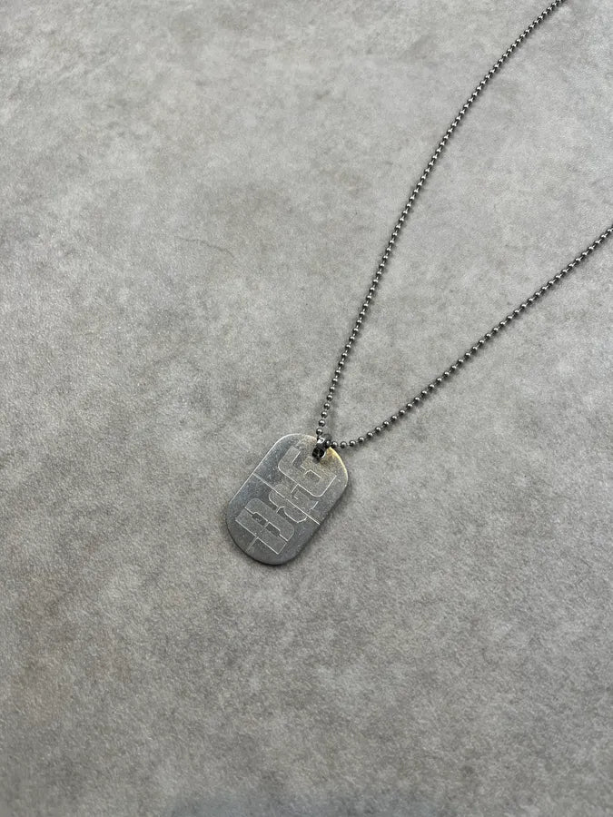 2000s Dolce & Gabbana Military Tag Steel Necklace rBpyjPk 2