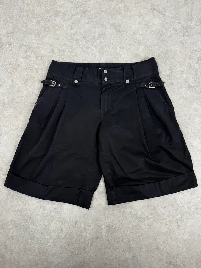 2000s Dolce & Gabbana Minimalist Black Shorts yEGhzID 0