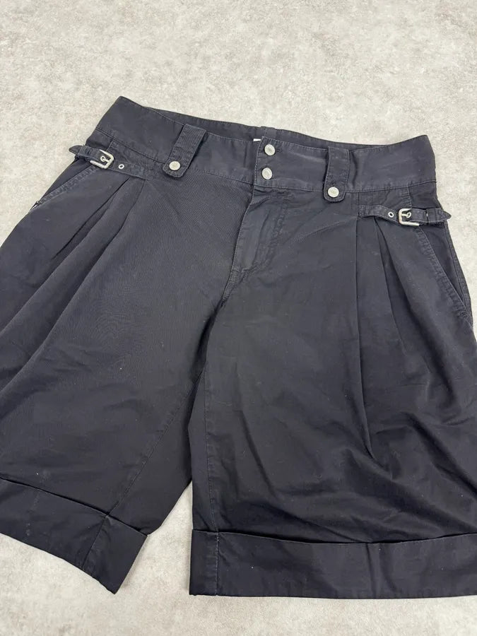2000s Dolce & Gabbana Minimalist Black Shorts yEGhzID 5