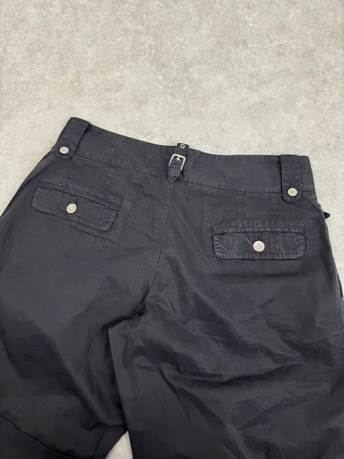 2000s Dolce & Gabbana Minimalist Black Shorts yEGhzID 6