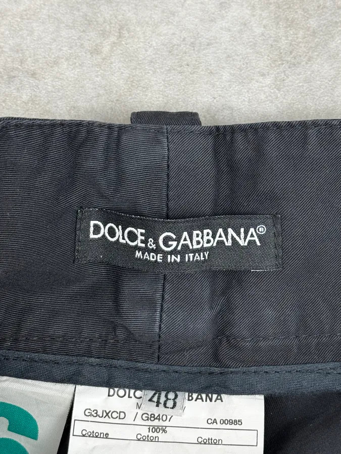 2000s Dolce & Gabbana Minimalist Black Shorts yEGhzID 9