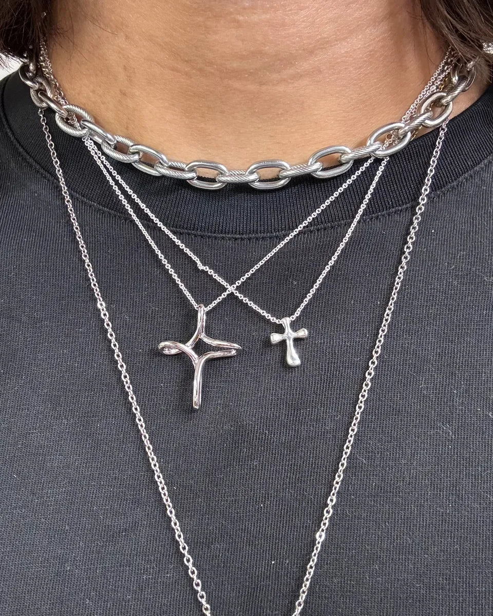 2000s Dolce & Gabbana Mixed Chain Necklace DDHOndr 1