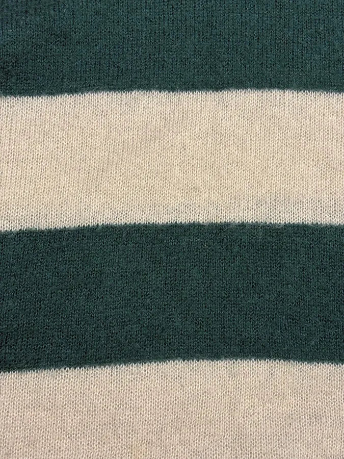 2000s Dolce & Gabbana Mohair Green & Beige Sweater AVGqkWP 6