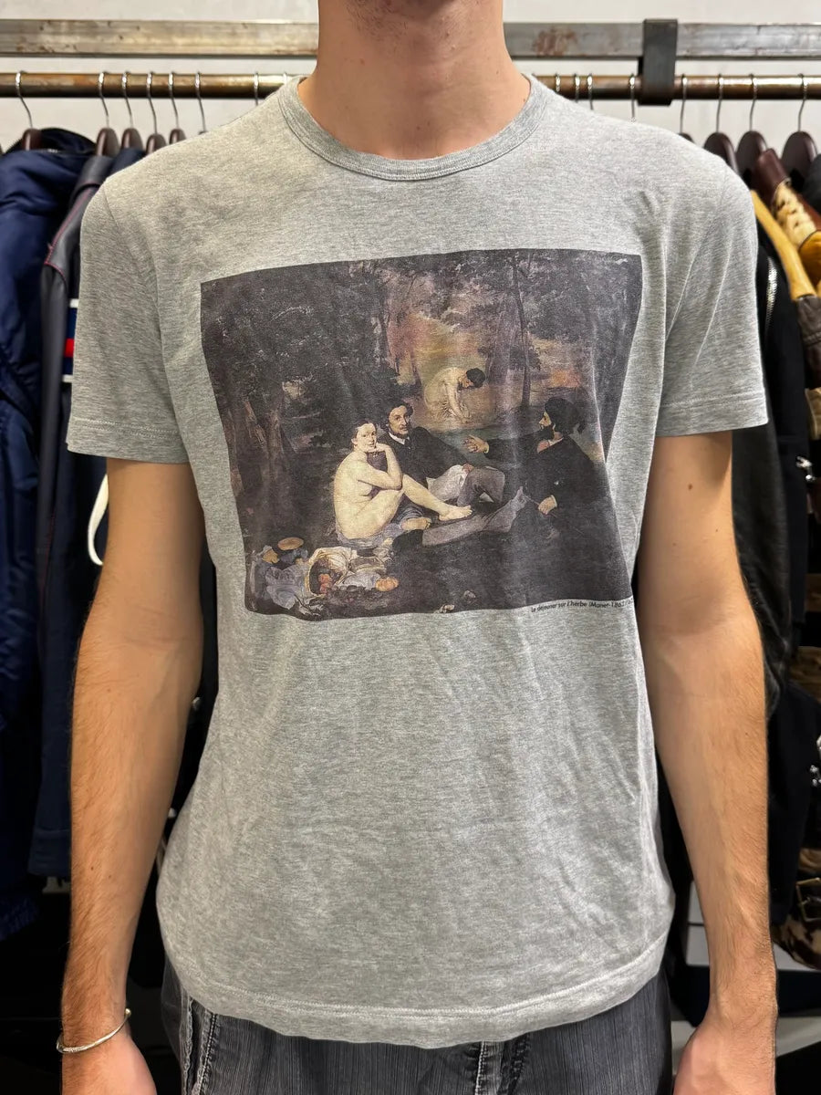 2000s Dolce & Gabbana Monet « Dejeuner » Grey T-Shirt jkXSPNi 1