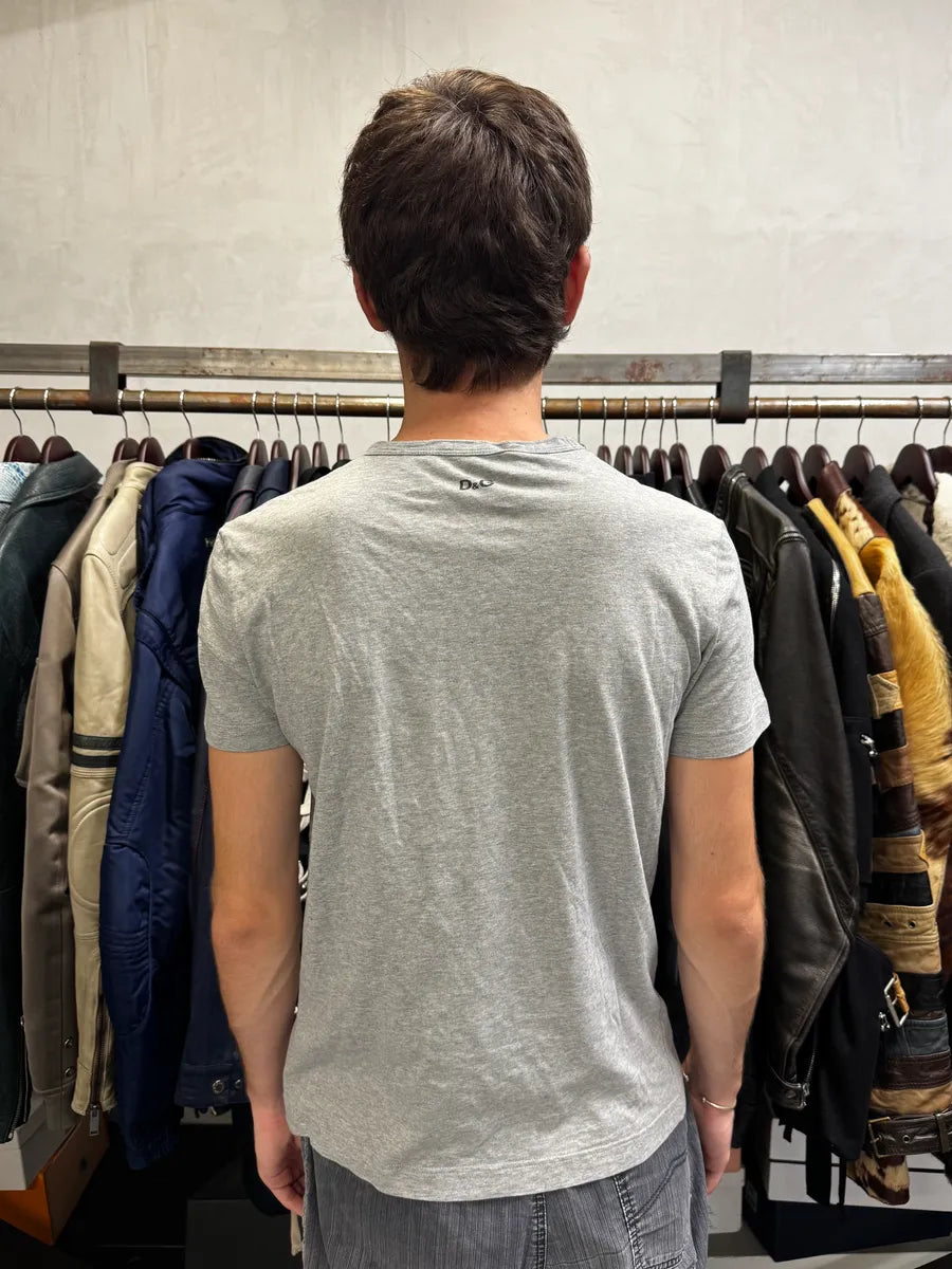 2000s Dolce & Gabbana Monet « Dejeuner » Grey T-Shirt jkXSPNi 2