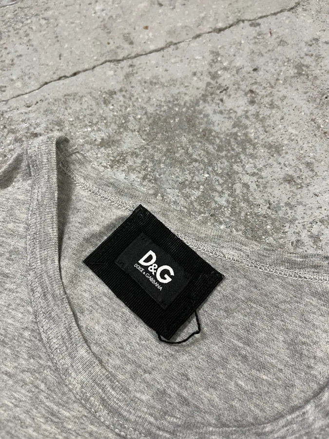 2000s Dolce & Gabbana Monet « Dejeuner » Grey T-Shirt jkXSPNi 7