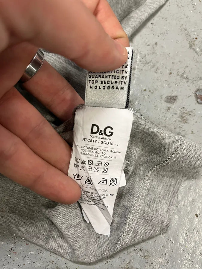 2000s Dolce & Gabbana Monet « Dejeuner » Grey T-Shirt jkXSPNi 9