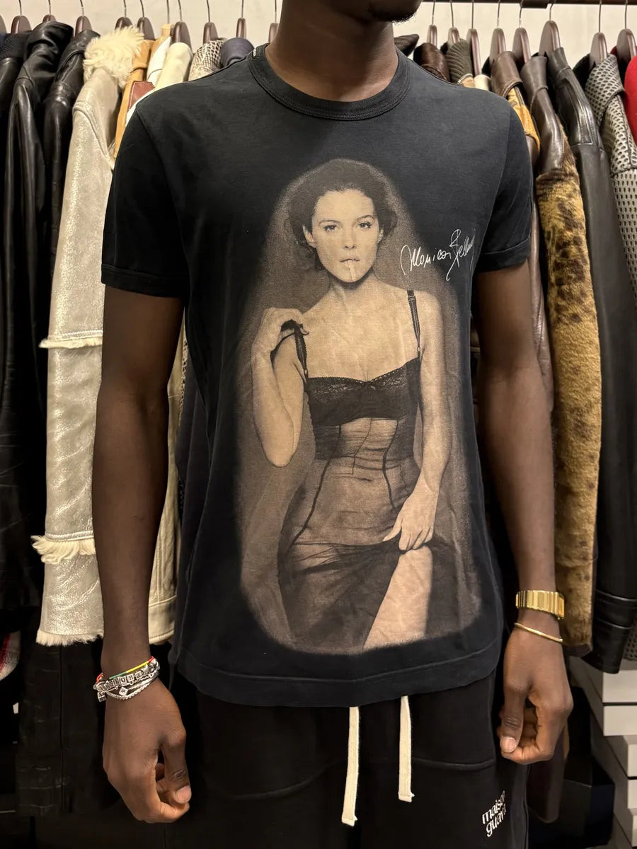 2000s Dolce & Gabbana Monica Bellucci Black T-Shirt IXPdMuA 0