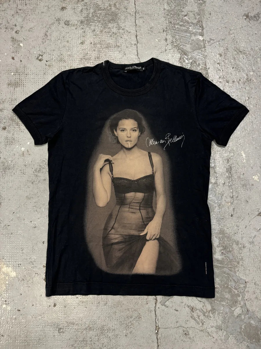2000s Dolce & Gabbana Monica Bellucci Black T-Shirt IXPdMuA 2