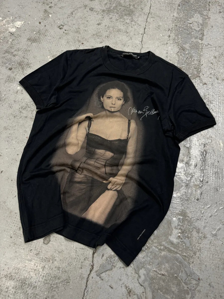 2000s Dolce & Gabbana Monica Bellucci Black T-Shirt IXPdMuA 6