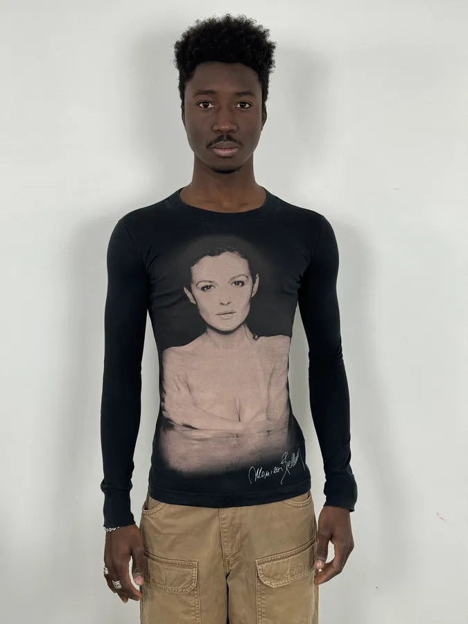 2000s Dolce & Gabbana Monica Belluci Black Longsleeves abarMBX 1