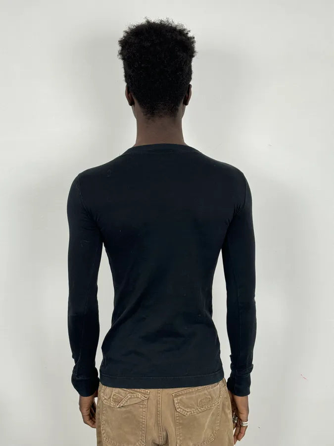 2000s Dolce & Gabbana Monica Belluci Black Longsleeves abarMBX 2