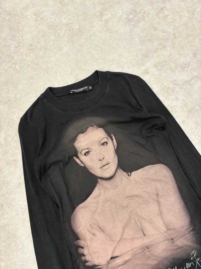 2000s Dolce & Gabbana Monica Belluci Black Longsleeves abarMBX 4