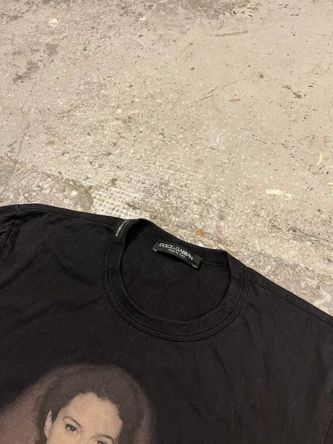 2000s Dolce & Gabbana Monica Belluci Black T-Shirt DCFXMll 3