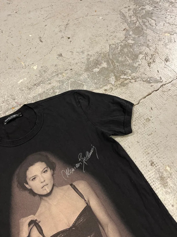 2000s Dolce & Gabbana Monica Belluci Black T-Shirt DCFXMll 4