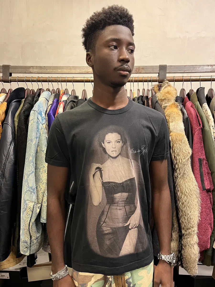 2000s Dolce & Gabbana Monica Belluci Black T-Shirt GMGNPqj 1
