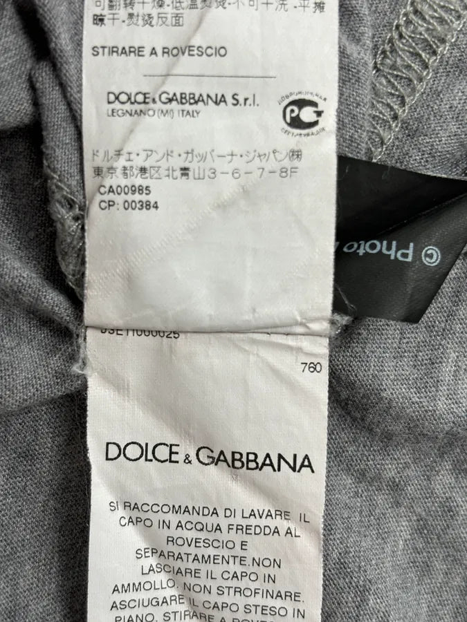 2000s Dolce & Gabbana Monica Belluci Cinema Grey T-Shirt lmLZccN 8