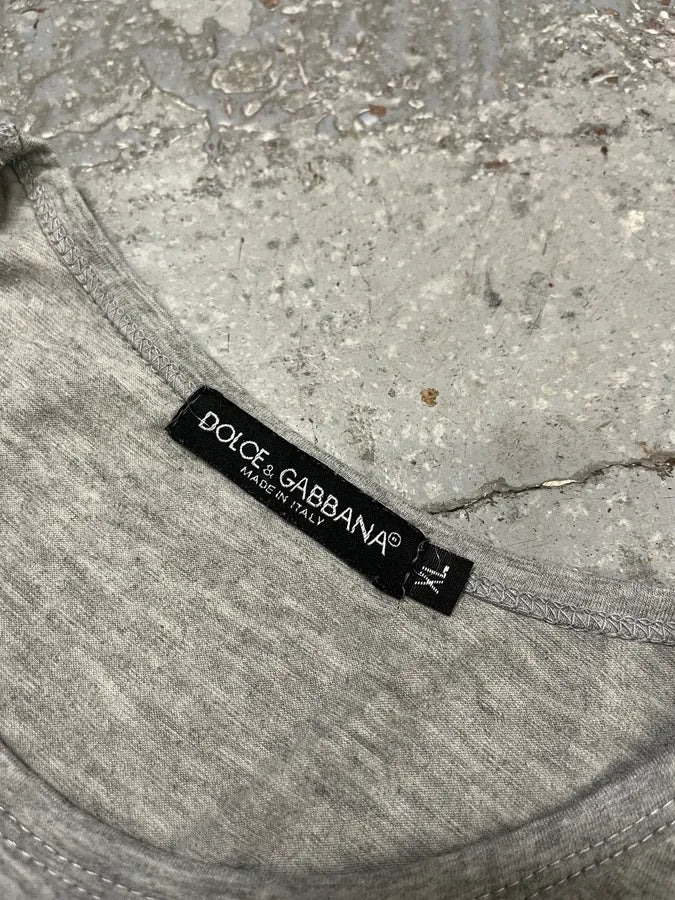 2000s Dolce & Gabbana Monica Belluci Grey T-Shirt AXHHhhb 7