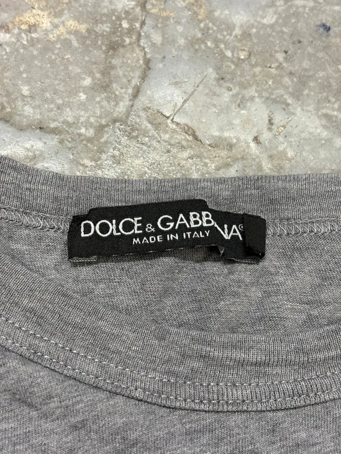 2000s Dolce & Gabbana Monica Belluci Grey T-Shirt IESlsFR 7