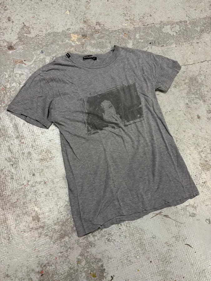 2000s Dolce & Gabbana Monica Belluci Grey T-Shirt IESlsFR 3